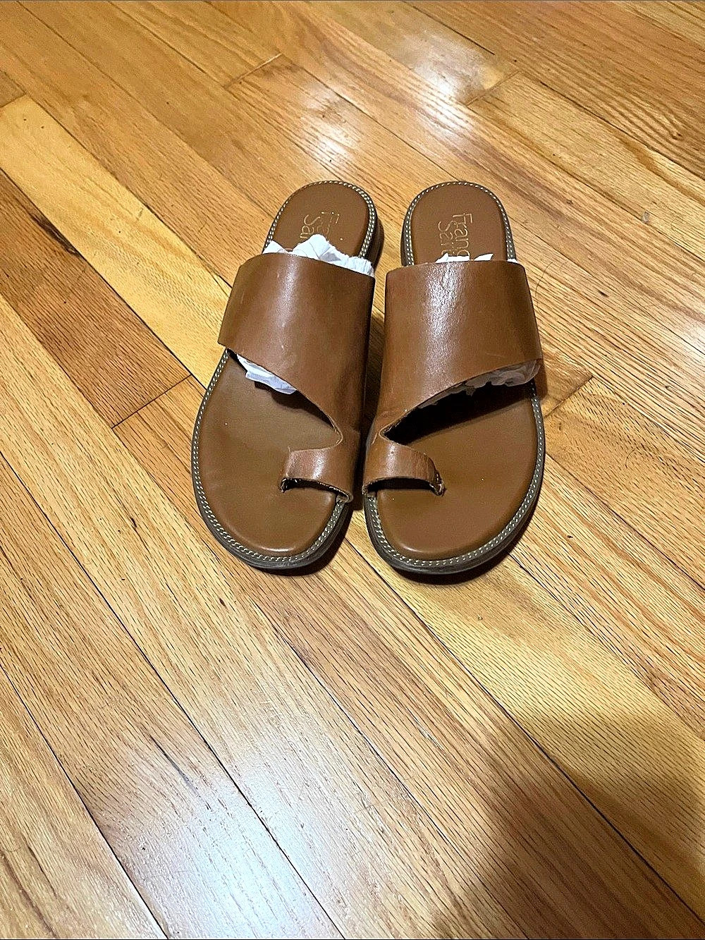 Franco Sarto Brianka Toe Ring Sandal Brown Sandals